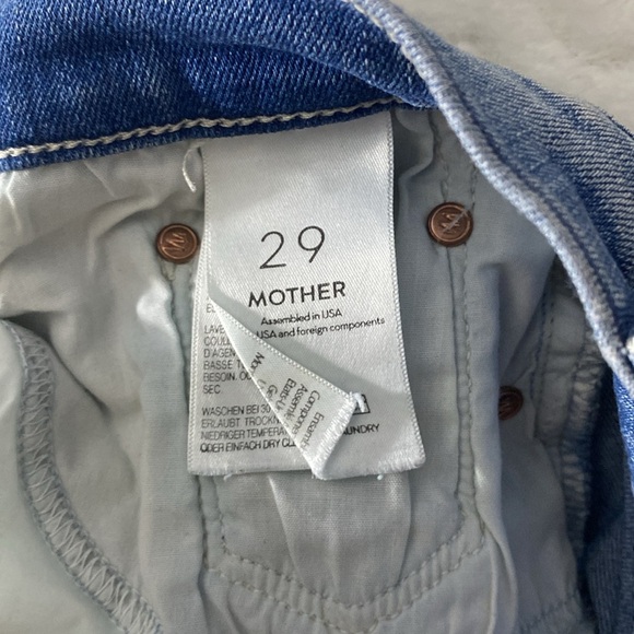 MOTHER THE PEG STEP FRAY SKIRT IN AFTER ALL THESE YEARS HI LOW RAW HEM SZ 29/LG - Picture 9 of 12